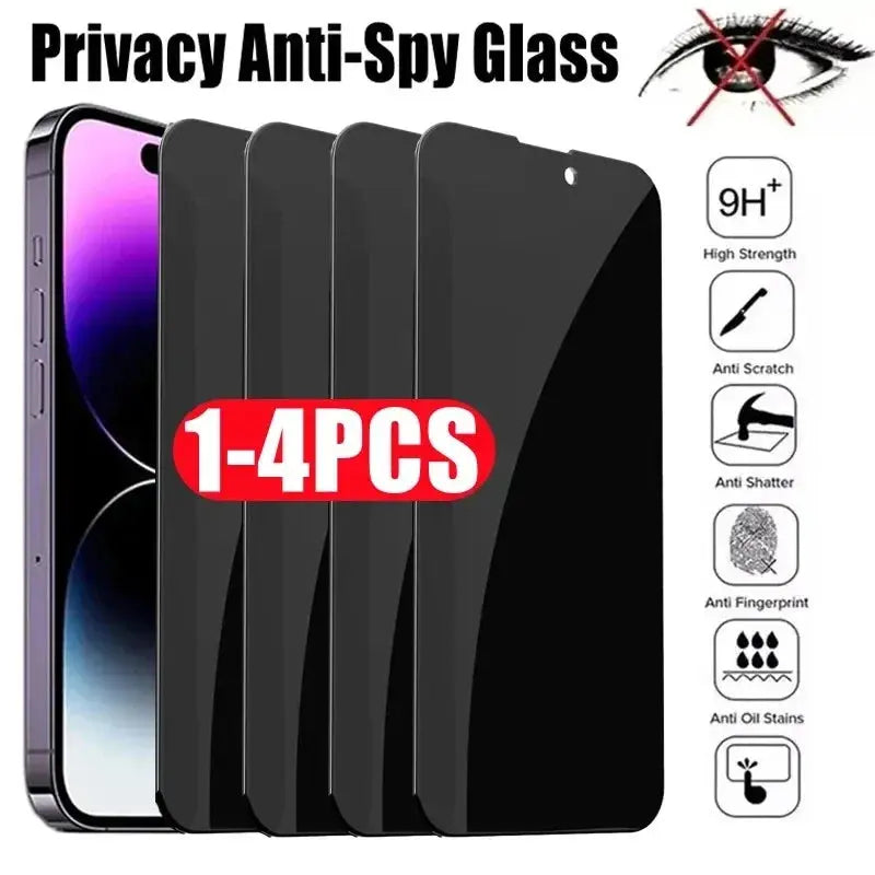 Privacy Tempered Glass for IPhone 15 14 13 12 11 16 17 Pro Max Anti-spy Screen Protector for IPhone XS MAX XR 15 14 Plus Private Hoapew Phone Accessory Store