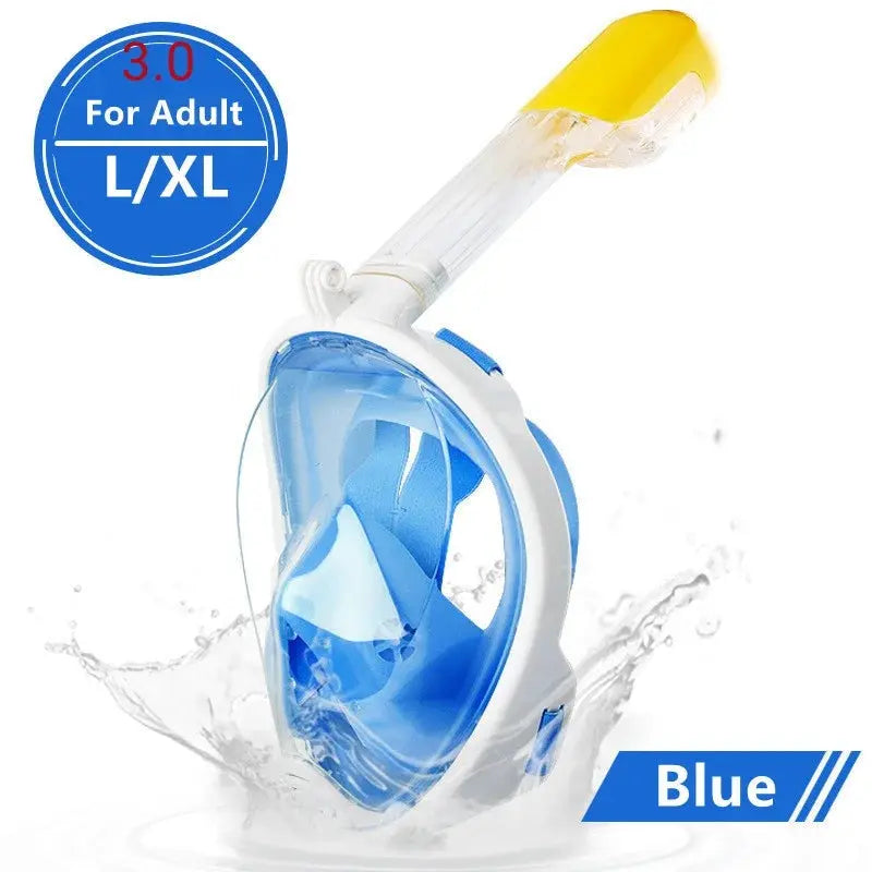 Underwater Scuba Anti Fog Full Face Diving Mask Snorkeling Respiratory Masks Safe Waterproof Swimming Equipment for Adult Kids XIAOTERR Store