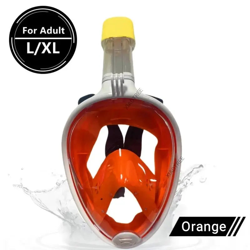 Underwater Scuba Anti Fog Full Face Diving Mask Snorkeling Respiratory Masks Safe Waterproof Swimming Equipment for Adult Kids XIAOTERR Store