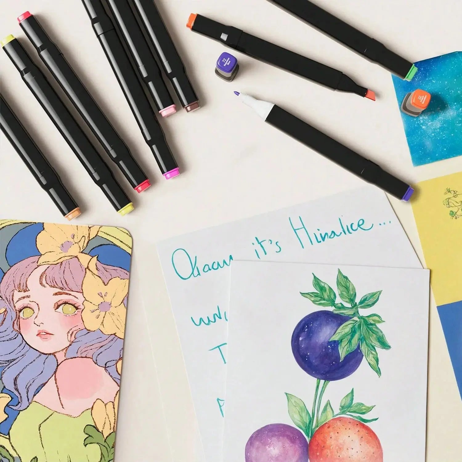 24/36/48/60/80/120/168/262 Colors Alcohol Drawing Markers Dual Tip Permanent Art Sketch Markers for Illustration School Supplied Shop1103053265 Store