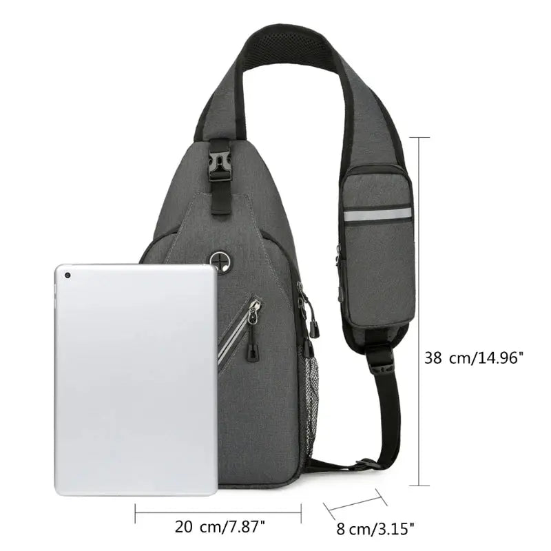 2024 Fashion Boy Shoulder Bags Water Resistance Crossbody Bag Men Multi Functional Chest Bag Travel Sports Backpacks Handbag Herry Pet Store