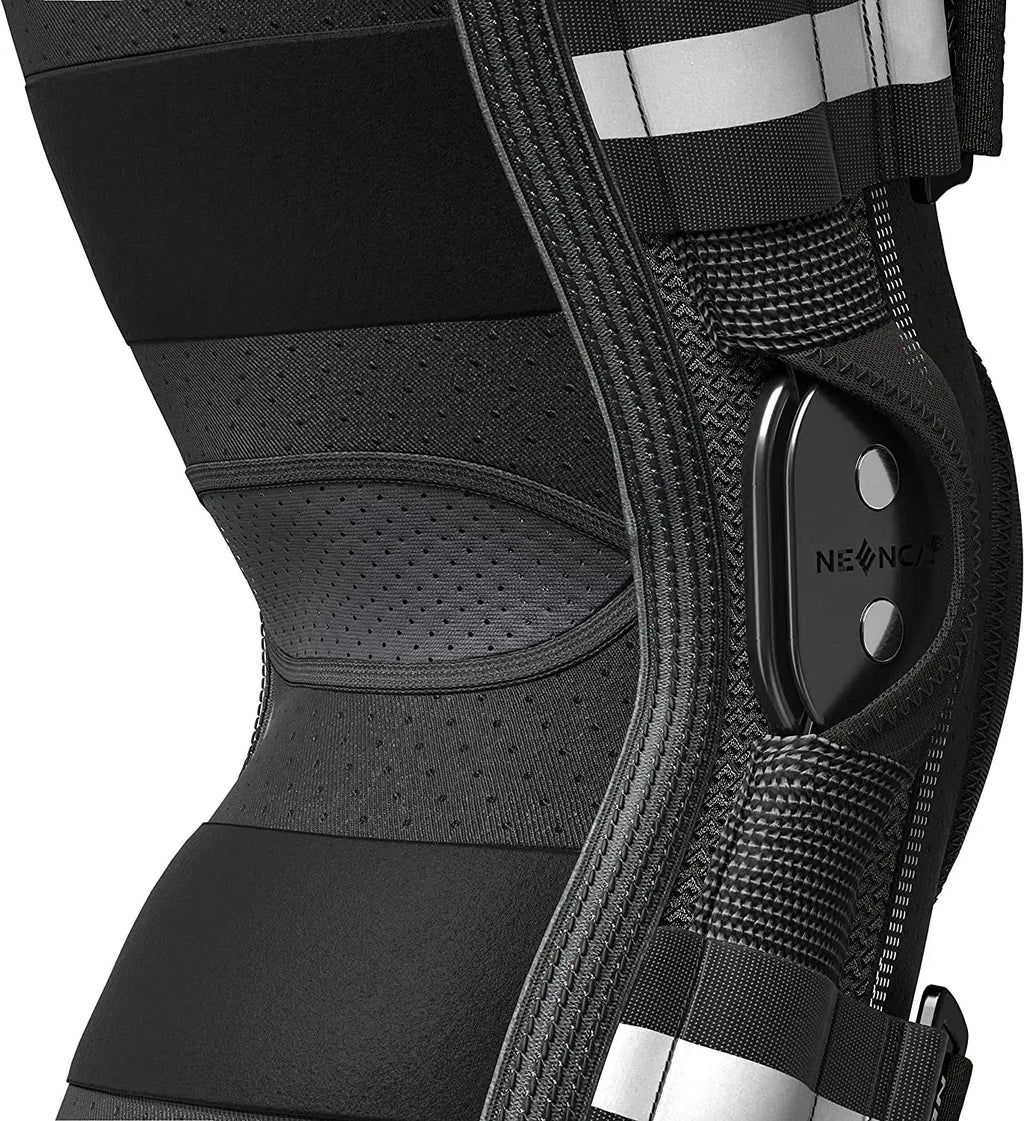 NEENCA Hinged Knee Brace for Knee Pain Knee Support with Side Stabilizers Joint Pain Relief Arthritis Meniscus Tear ACL PCL NEENCA Fully Hosted Store