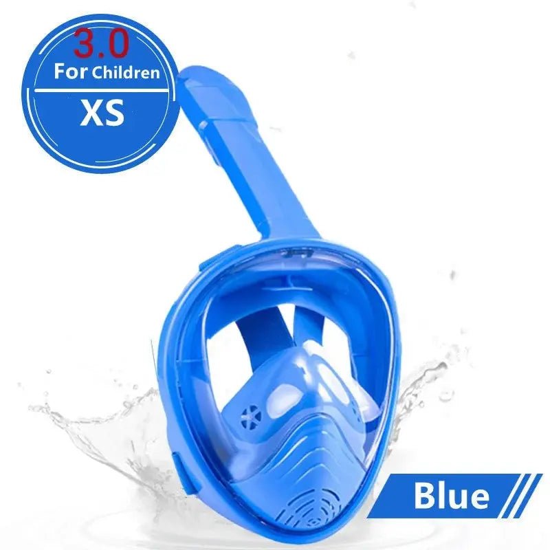Underwater Scuba Anti Fog Full Face Diving Mask Snorkeling Respiratory Masks Safe Waterproof Swimming Equipment for Adult Kids XIAOTERR Store