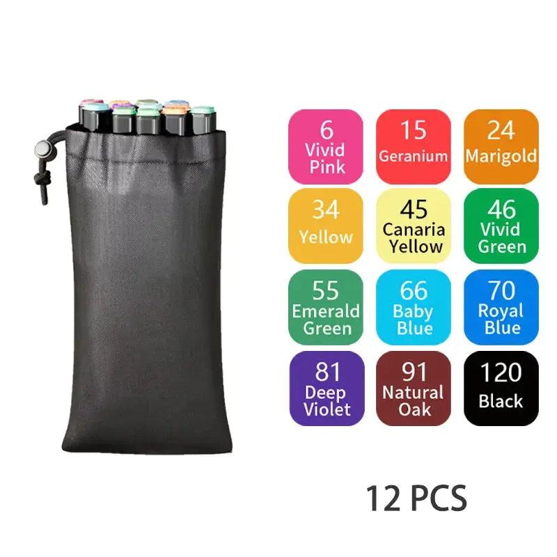 24/36/48/60/80/120/168/262 Colors Alcohol Drawing Markers Dual Tip Permanent Art Sketch Markers for Illustration School Supplied Shop1103053265 Store