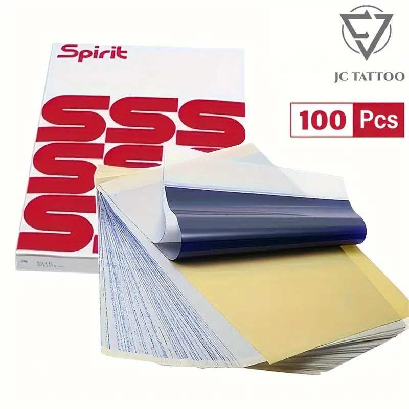 JC TATTOO A4 Size Tattoo Transfer Paper Tattoo Stencil Paper Copy Paper Thermal Paper for Tattoo Transfer Machine Accessorie JC Tattoo Supplies Store
