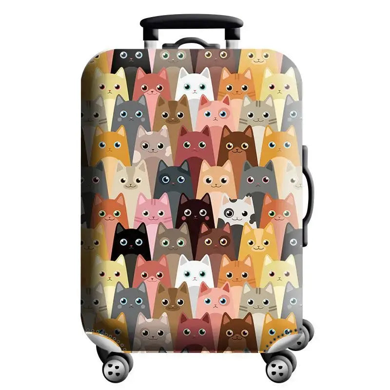 Luggage Cover Stretch Fabric Suitcase Protector Baggage Dust Case Cover Suitable for18-32 Inch Suitcase Case Travel Organizer QUEENSHOW Bag Store