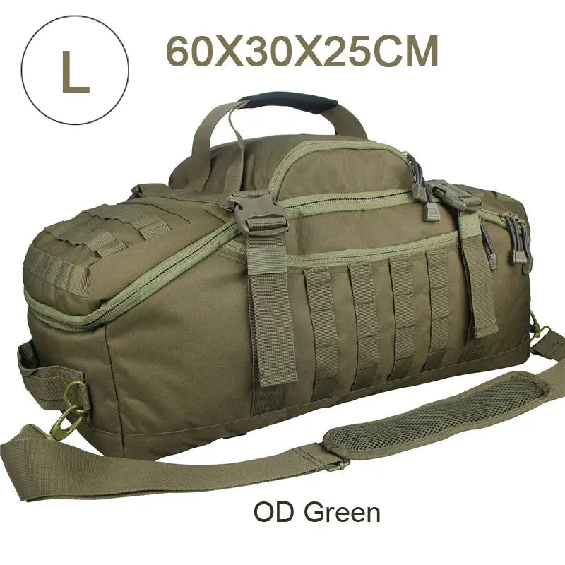 30L 45L 80L Sport Travel Bag Molle Tactical Backpack Gym Fitness Bag Large Duffle Bags for Camping Hunting Fishing Q ARMYCAMO Official Store