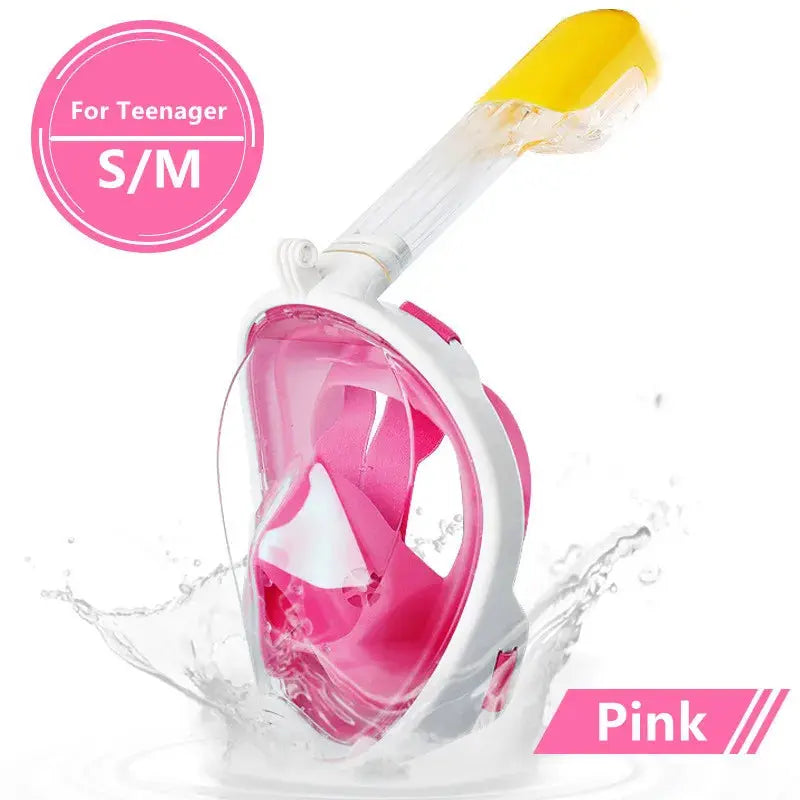 Underwater Scuba Anti Fog Full Face Diving Mask Snorkeling Respiratory Masks Safe Waterproof Swimming Equipment for Adult Kids XIAOTERR Store