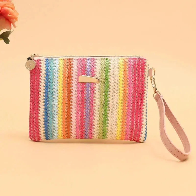 Rattan Knitting Women Straw Bag Beach Summer Chain Small Purse and Handbag Female Shoulder Crossbody Bags Travel Design Flap Bag Shop1102663324 Store