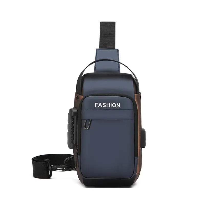 Newest Men Anti Theft Chest Bag Shoulder USB Charging Crossbody Package School Short Trip Messengers Gym Men's Sling Sports Pack Aenlly Store