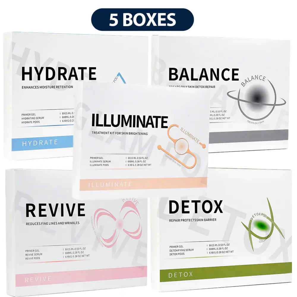 Glam Pod For Aqua Facial Machine CO2 Pods For Bubble Facial Beauty Machine Revive Pods co2 Capsule Gels Facial SPA Skin Clean Foreverlily Korea Store