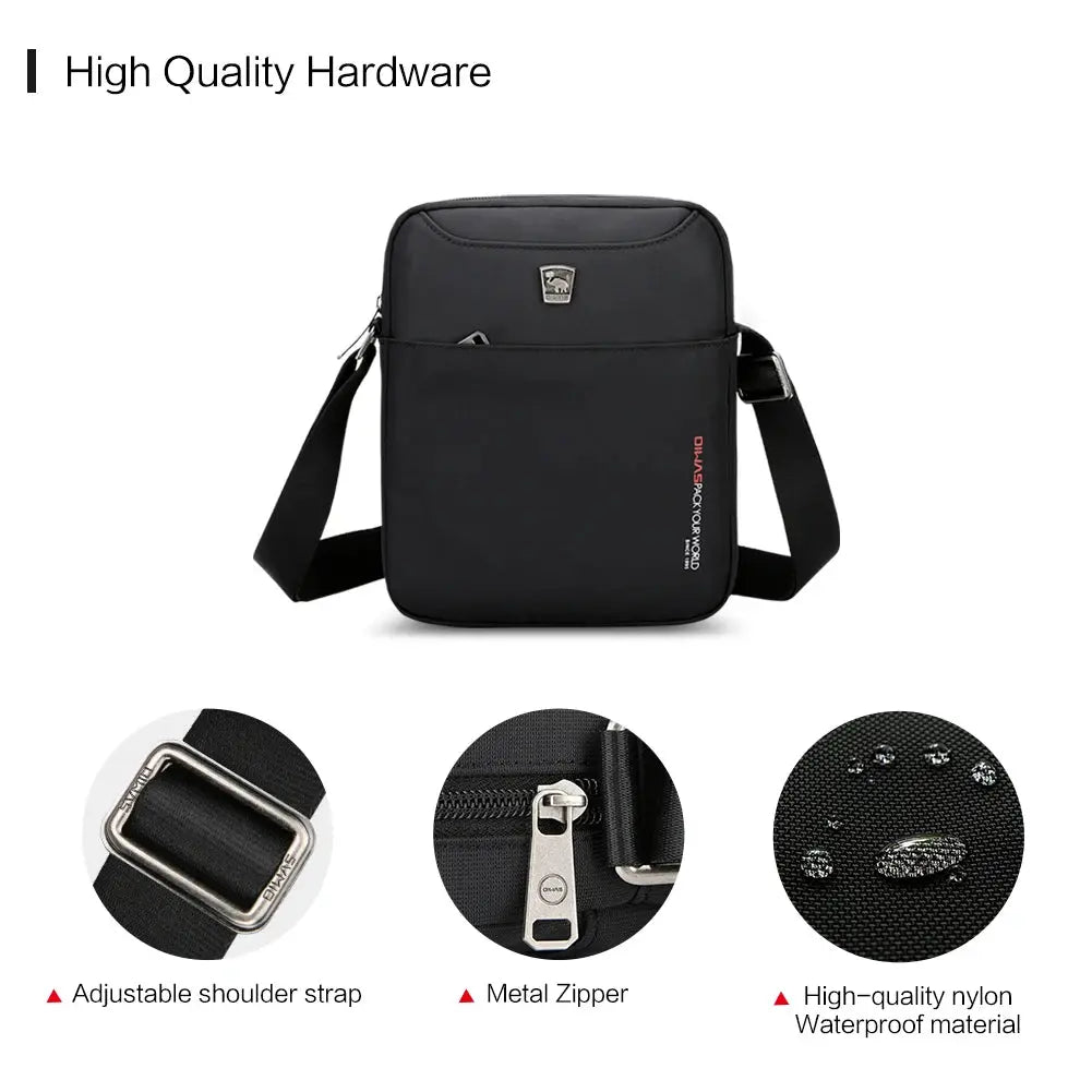OIWAS Crossbody Bag Men's Pouch Small Man Bags Mini Single Shoulder Phone Messenger Bag Cross Body Wallet for Travel Work School Oiwas Official Store