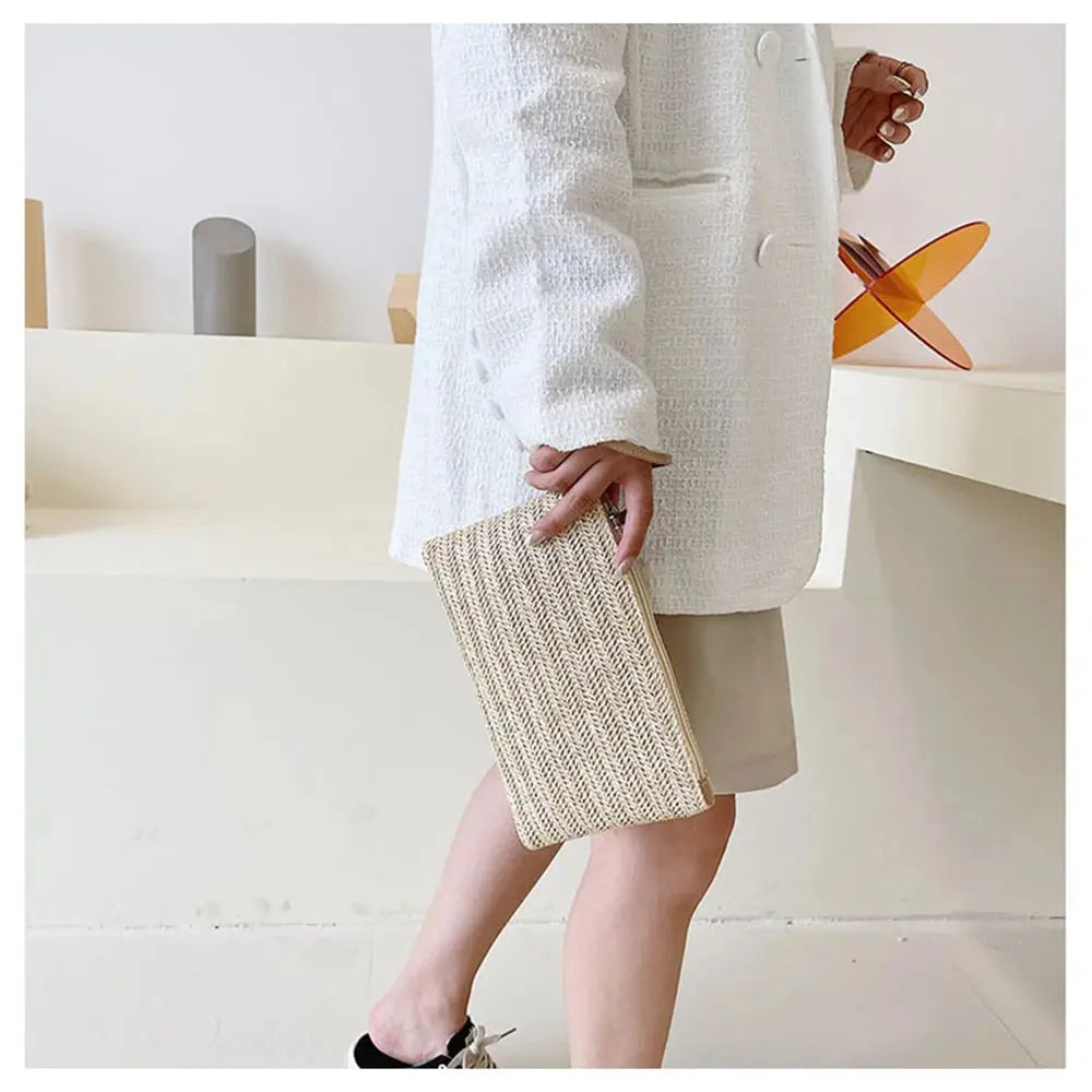 Straw Clutch Purses For Women New Summer Beach Handbags Wedding Envelope Wallet Simple Casual Shopping Bag Coin Purse 2022 Shop5881292 Store