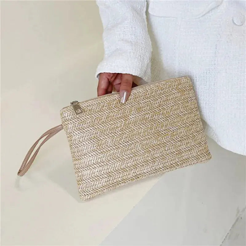 Simple All-Match Handbag Ladies 2024 New Handbags Women Round Bucket Straw Bag Korean Handmade Woven Basket Rattan Handbag Shop5836257 Store