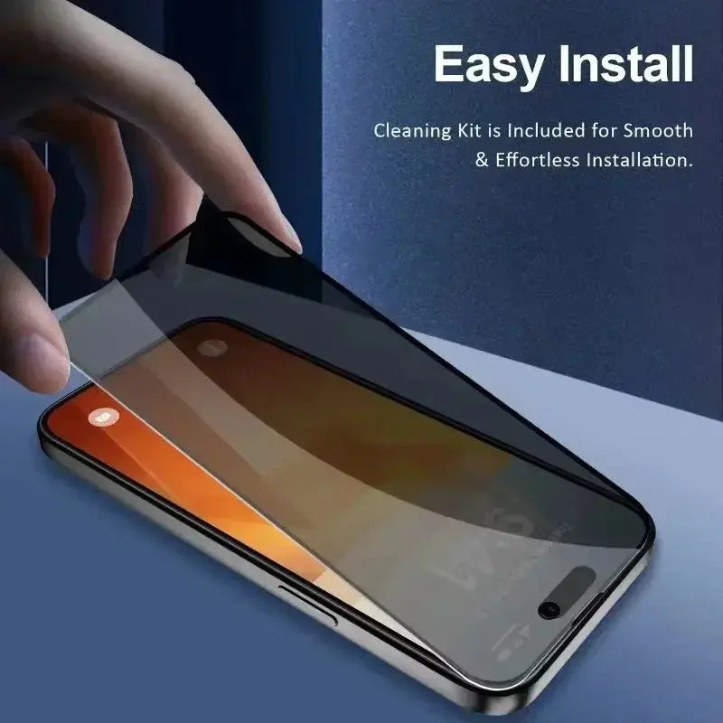 5Pcs Full Cover Privacy Screen Protector For iPhone 16 11 12 13 14 Pro Max Mini 8K Anti-spy Glass For iPhone 15 PRO XR X XS MAX Brilliant Final Gun Store