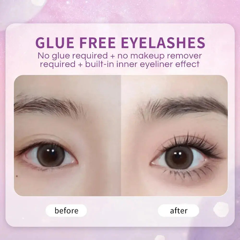 Fairy Glue-free False Eyelashes Easy To Rebound No Need To Remove Segmented Thin Stems Suitable For Novice DIY MENGHELA Eyelashe Gege Bear Cosmetics Store