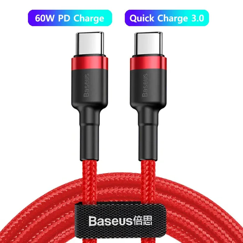 Baseus 100W/5A USB C To USB Type C Cable For iPhone 16 15 PD Fast Charging Charger Cord For Macbook Samsung Xiaomi Type-C Cable BASEUS Flagship Store