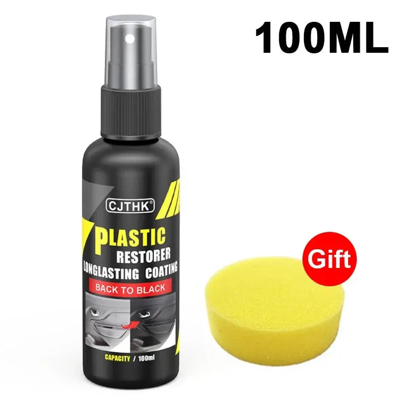 Car Plastic Restorer Back To Black Gloss Plastic Renovator Longlasting Coating Leather Restore Auto Polish Cleaning Products Shop1104237084 Store