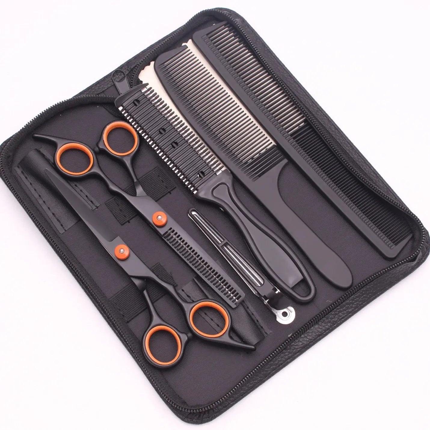 6.0'' Hair Scissors Professional Cutting Shears Thinning Hairdressing Haircut Comb Razors Sets Salon Barber & Home Dropshipping Professional Hair Scissors Store