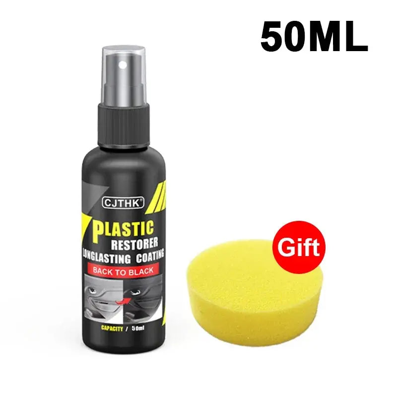 Car Plastic Restorer Back To Black Gloss Plastic Renovator Longlasting Coating Leather Restore Auto Polish Cleaning Products Shop1104237084 Store