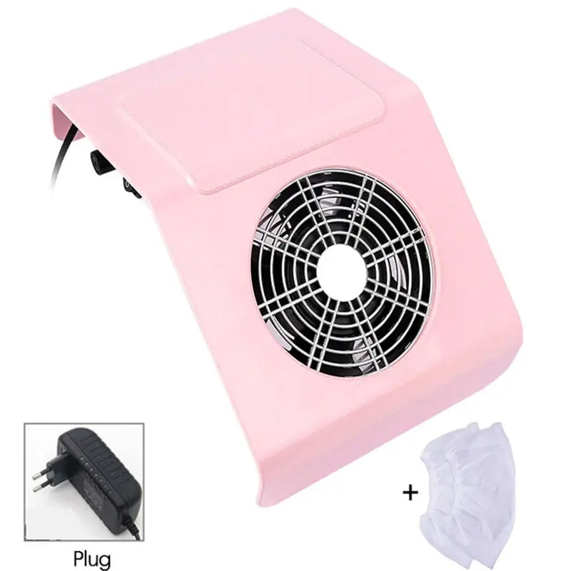 Nail Dust Collector Manicure Machine Tools Strong Power Nail Vacuum Cleaner With Remove Filter Nail Extractor Fan Nail Art Tool Nial Art Salon Store
