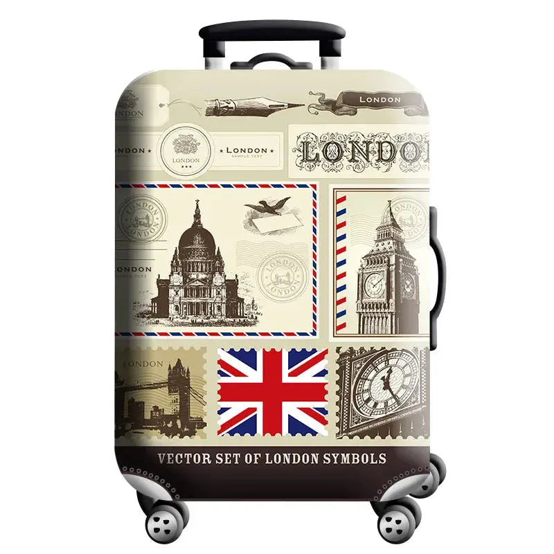 Luggage Cover Stretch Fabric Suitcase Protector Baggage Dust Case Cover Suitable for18-32 Inch Suitcase Case Travel Organizer QUEENSHOW Bag Store