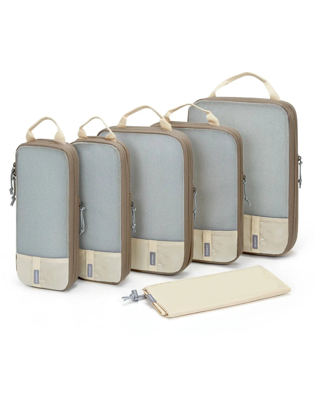 2-6 PCS Compression Packing Cubes BAGSMART Men Travel Expandable Luggage Organizer Carry on Luggage Packing Organizers for Women BAGSMART Official Store