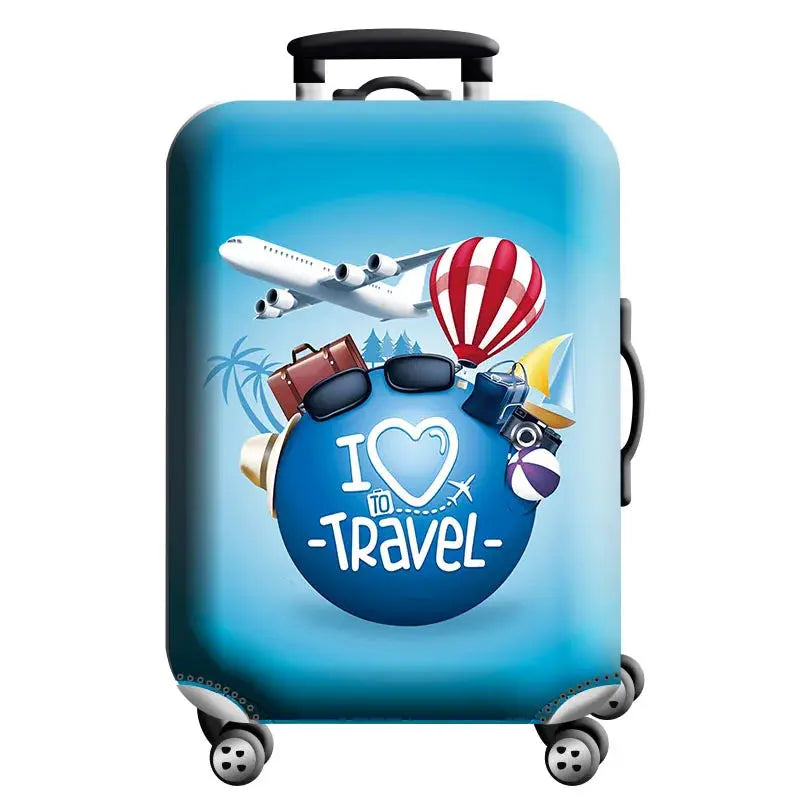 Luggage Cover Stretch Fabric Suitcase Protector Baggage Dust Case Cover Suitable for18-32 Inch Suitcase Case Travel Organizer QUEENSHOW Bag Store