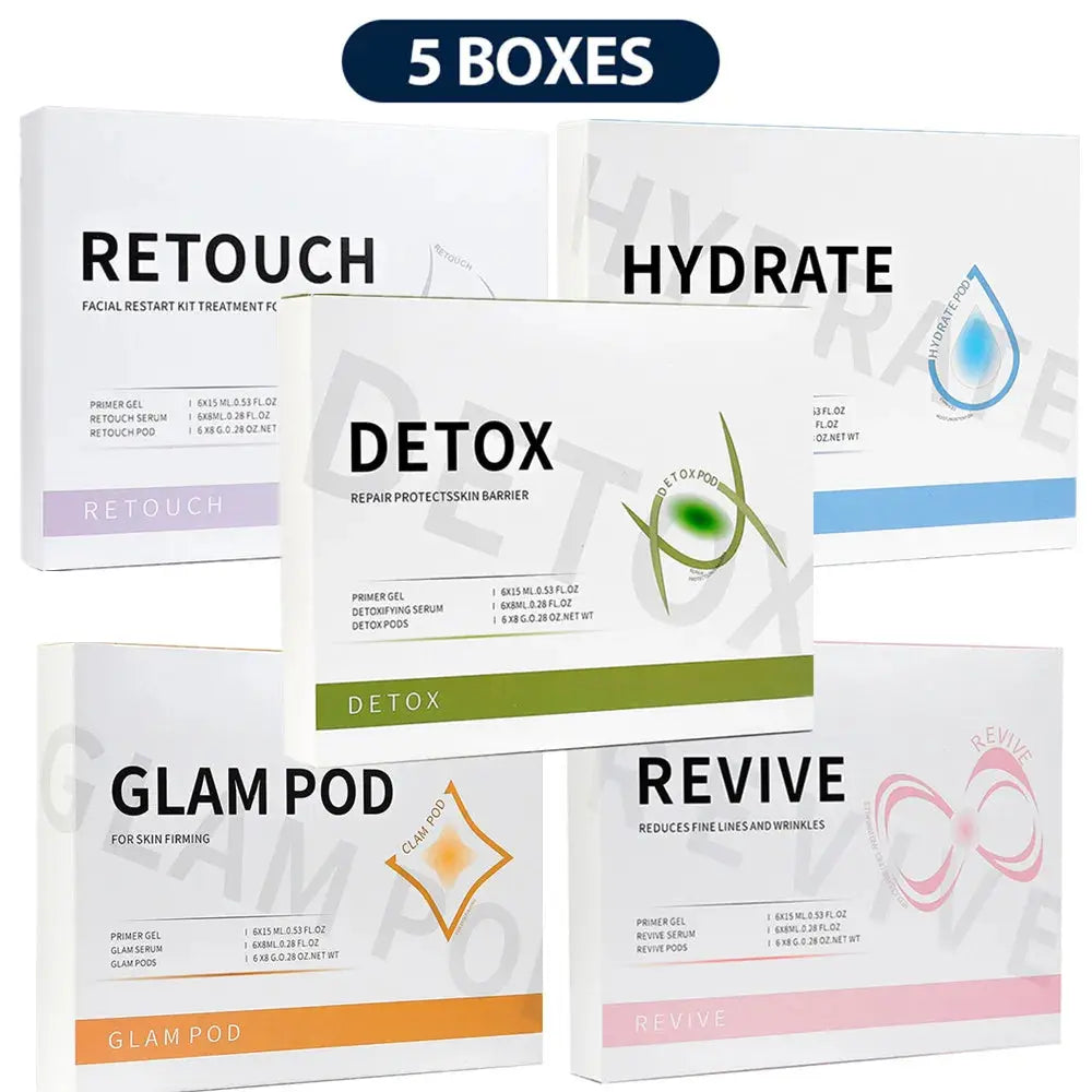 Glam Pod For Aqua Facial Machine CO2 Pods For Bubble Facial Beauty Machine Revive Pods co2 Capsule Gels Facial SPA Skin Clean Foreverlily Korea Store