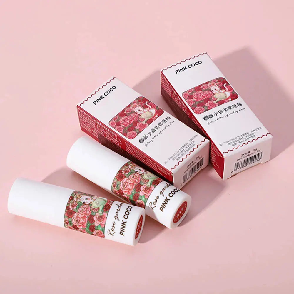 Rose Garden Matte Muse Lip Mud Liquid Lipstick Waterproof Nude Lip Gloss Long Lasting Non-stick Cup Sexy Women Lipgloss Cosmetic MEIGR Cosmetic Store