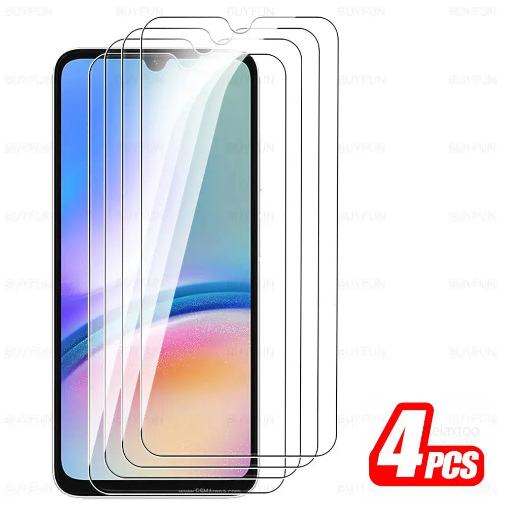 1-4Pcs Full Cover Tempered Glass For Samsung Galaxy A05s A05 A15 4G A25 A35 A55 5G A06 A16 A26 A36 A56 HD Cover Screen Protector Factory Whosale Store