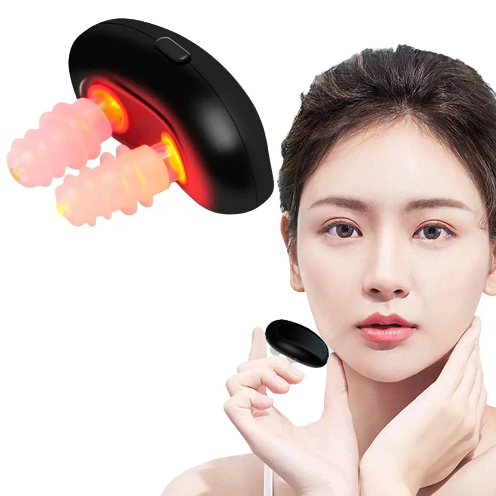 Cordless Red Light Nasal Therapy Device Rhinitis Relief Tool Low Frequency Pulse Nose Massage for Improving Nasal Ventilation Cynwarm House Store