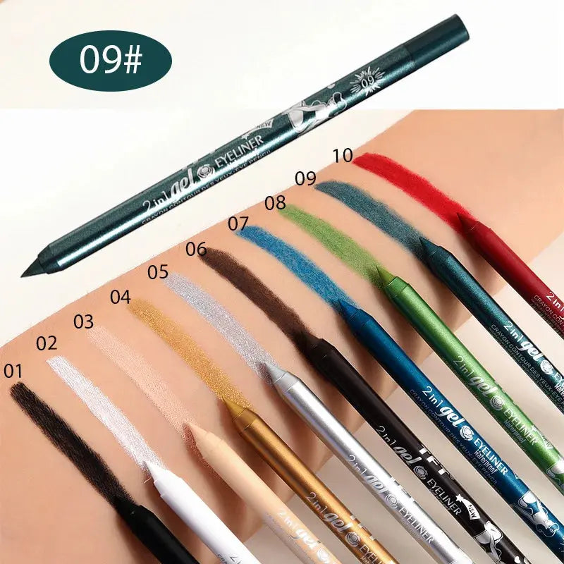 Waterproof Eyeliner Long Lasting Pencil Colourful Pigment Blue Black White Color Gel Eye Liner Pen Makeup Eye Beauty Cosmetics SXILOVE Makeup Store