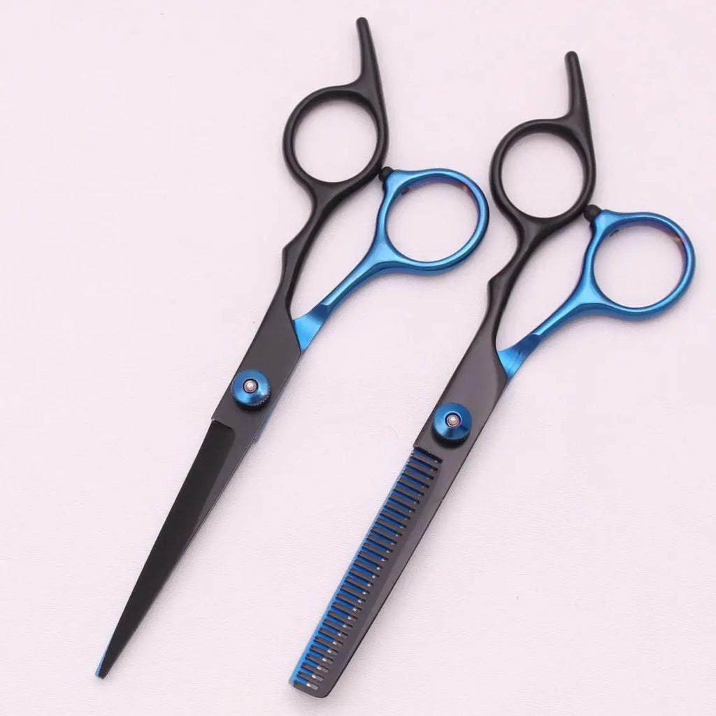 6.0'' Hair Scissors Professional Cutting Shears Thinning Hairdressing Haircut Comb Razors Sets Salon Barber & Home Dropshipping Professional Hair Scissors Store