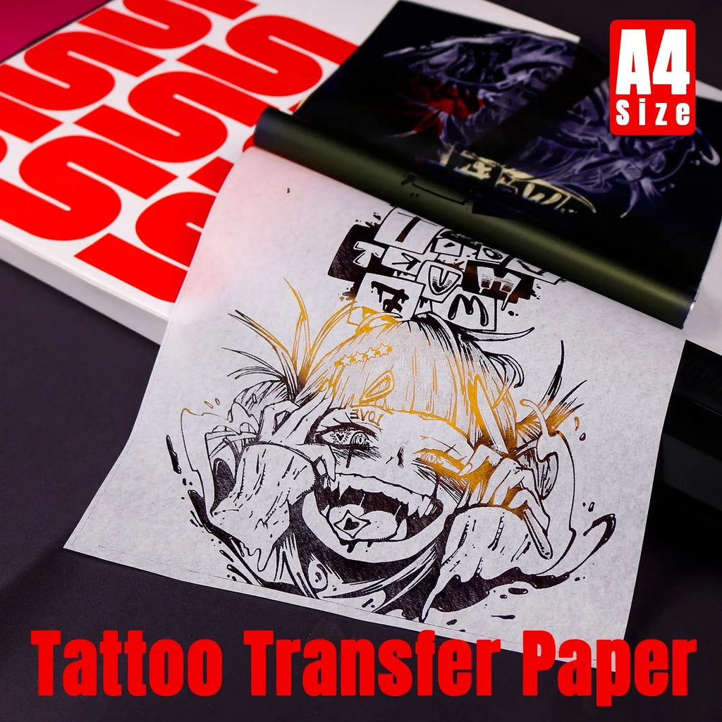 JC TATTOO A4 Size Tattoo Transfer Paper Tattoo Stencil Paper Copy Paper Thermal Paper for Tattoo Transfer Machine Accessorie JC Tattoo Supplies Store