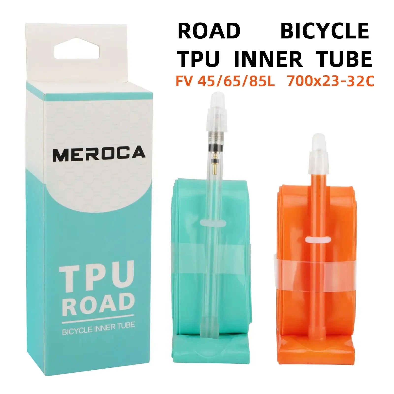 MEROCA Road Bike TPU Inner Tube 700x23-32C FV 45L/65L/80L Ultra-light Road Bicycle Inner Tube MEROCA Official Store