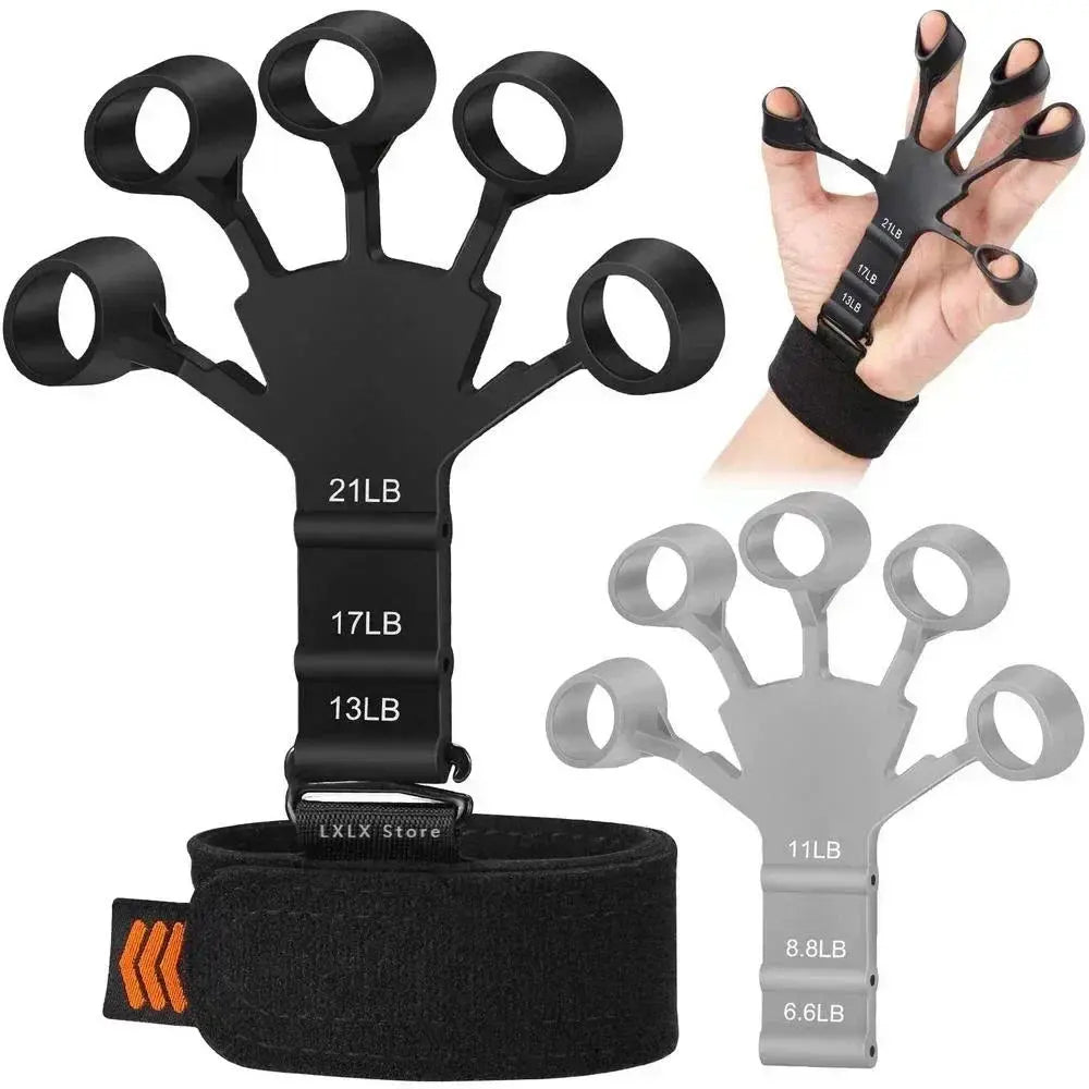 Hand Grip Strengthener Physical Tools Guitar Finger Trainer Training and Exercise Gym 6th Level Resistance Gripster Expander LXLX Store