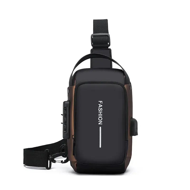 Newest Men Anti Theft Chest Bag Shoulder USB Charging Crossbody Package School Short Trip Messengers Gym Men's Sling Sports Pack Aenlly Store