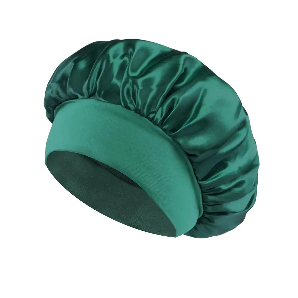 Women Satin Bonnet Hair Bonnet for Sleeping Hair Care Silk Bonnets Solid Wide-brimmed Sleeping Hat with Elastic Soft Band Aexfer Store