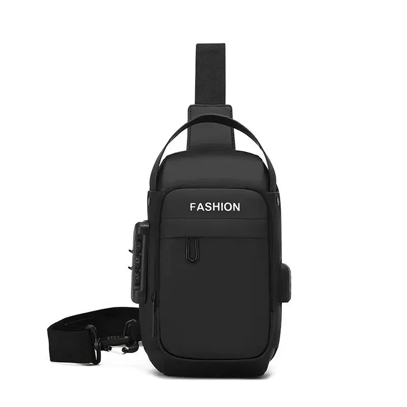Newest Men Anti Theft Chest Bag Shoulder USB Charging Crossbody Package School Short Trip Messengers Gym Men's Sling Sports Pack Aenlly Store