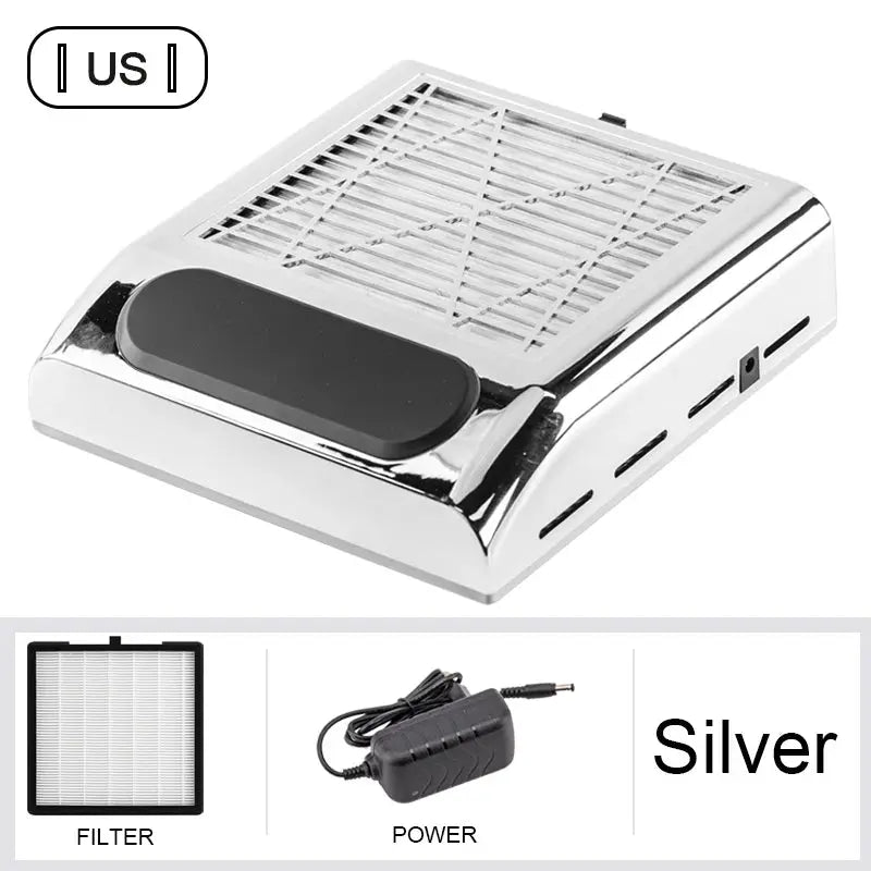 Nail Dust Collector Manicure Machine Tools Strong Power Nail Vacuum Cleaner With Remove Filter Nail Extractor Fan Nail Art Tool Nial Art Salon Store