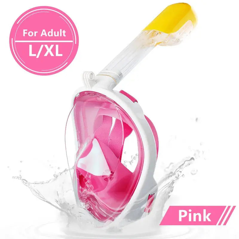 Underwater Scuba Anti Fog Full Face Diving Mask Snorkeling Respiratory Masks Safe Waterproof Swimming Equipment for Adult Kids XIAOTERR Store