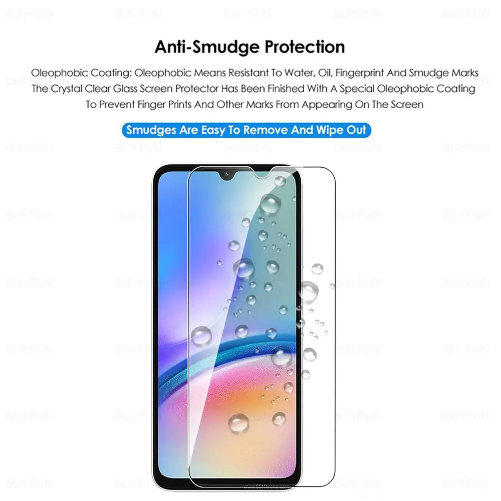 1-4Pcs Full Cover Tempered Glass For Samsung Galaxy A05s A05 A15 4G A25 A35 A55 5G A06 A16 A26 A36 A56 HD Cover Screen Protector Factory Whosale Store