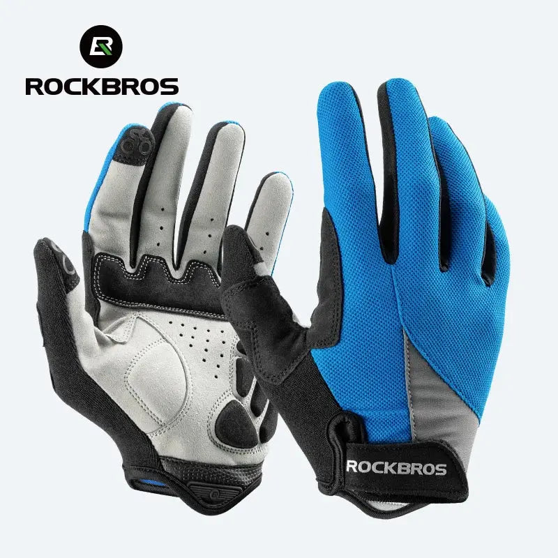 ROCKBROS Bike Glasses Full Finger MTB Road Bicycle Gloves Screen Touching Men Women Spring Summer Breathable Cycling Gloves ROCKBROS Gobike Store
