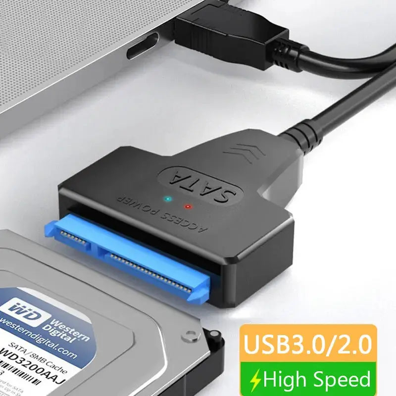 SATA to USB 3.0 / 2.0 Cable Up to 6 Gbps for 2.5 Inch External HDD SSD Hard Drive SATA 3 22 Pin Adapter USB 3.0 to Sata III Cord Ali Digital Global Store