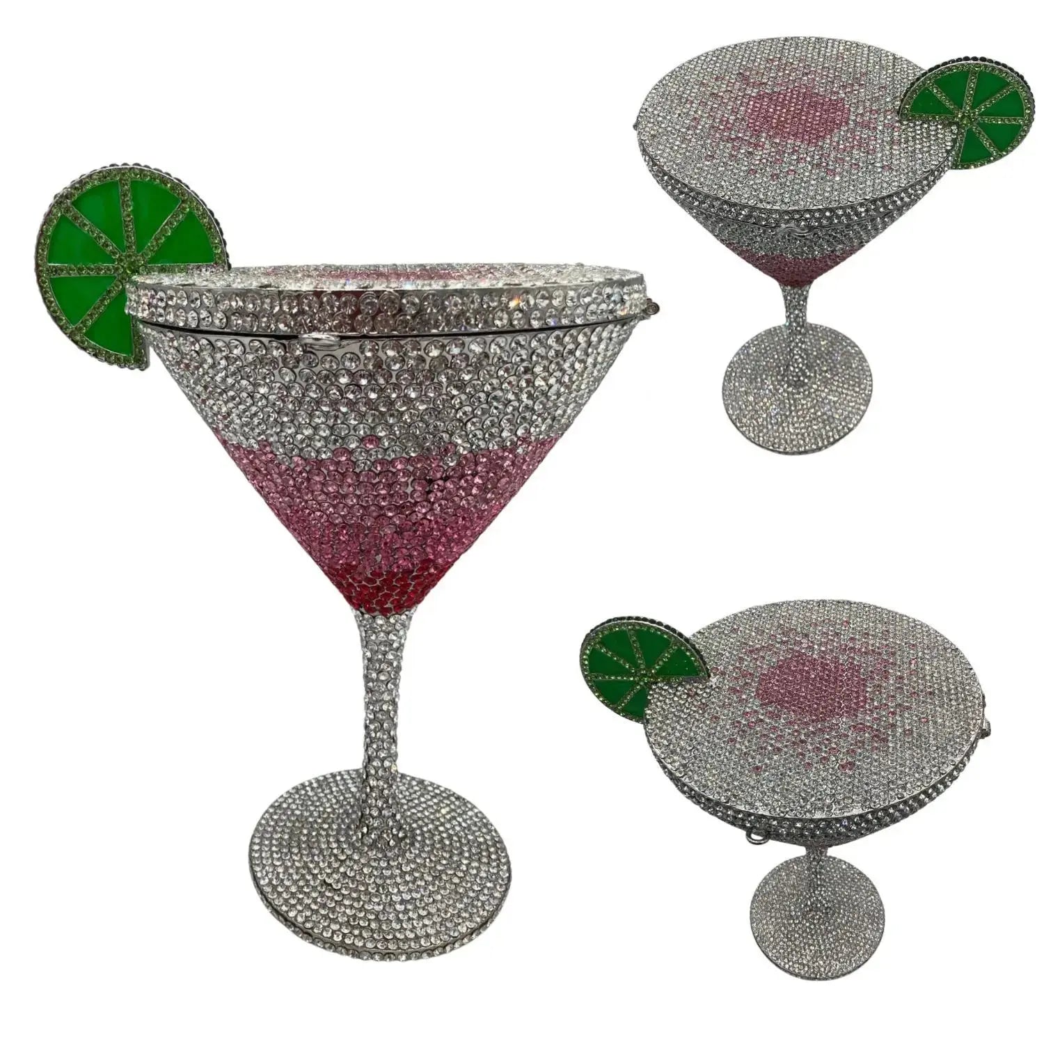 Jewels Martini purse Diamond Evening Purses Crystals Bridal Handbag Dinner Clutches jewelry Purses Rhinestone Party Clutch Bags XIYUAN XIYUAN Official Store