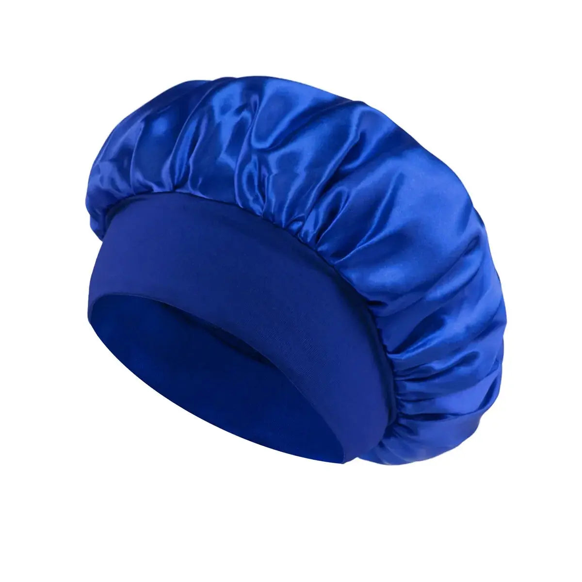 Women Satin Bonnet Hair Bonnet for Sleeping Hair Care Silk Bonnets Solid Wide-brimmed Sleeping Hat with Elastic Soft Band Aexfer Store