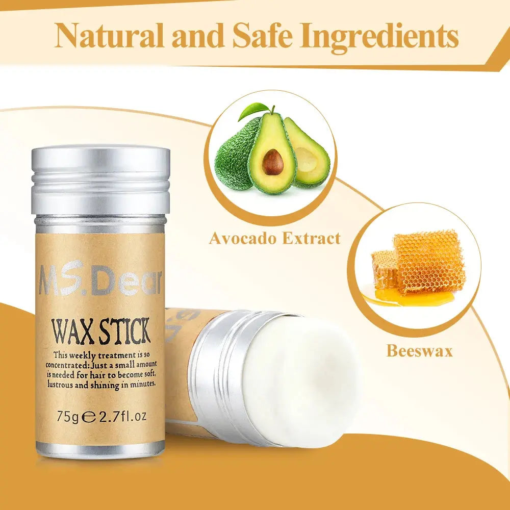 Hair Wax Stick For Wig Professional Hair Wax Stick Gel Cream Non-Greasy Style Hair Wax Stick For Men Women Broken Hair Artifact DearBeauty Direct Store