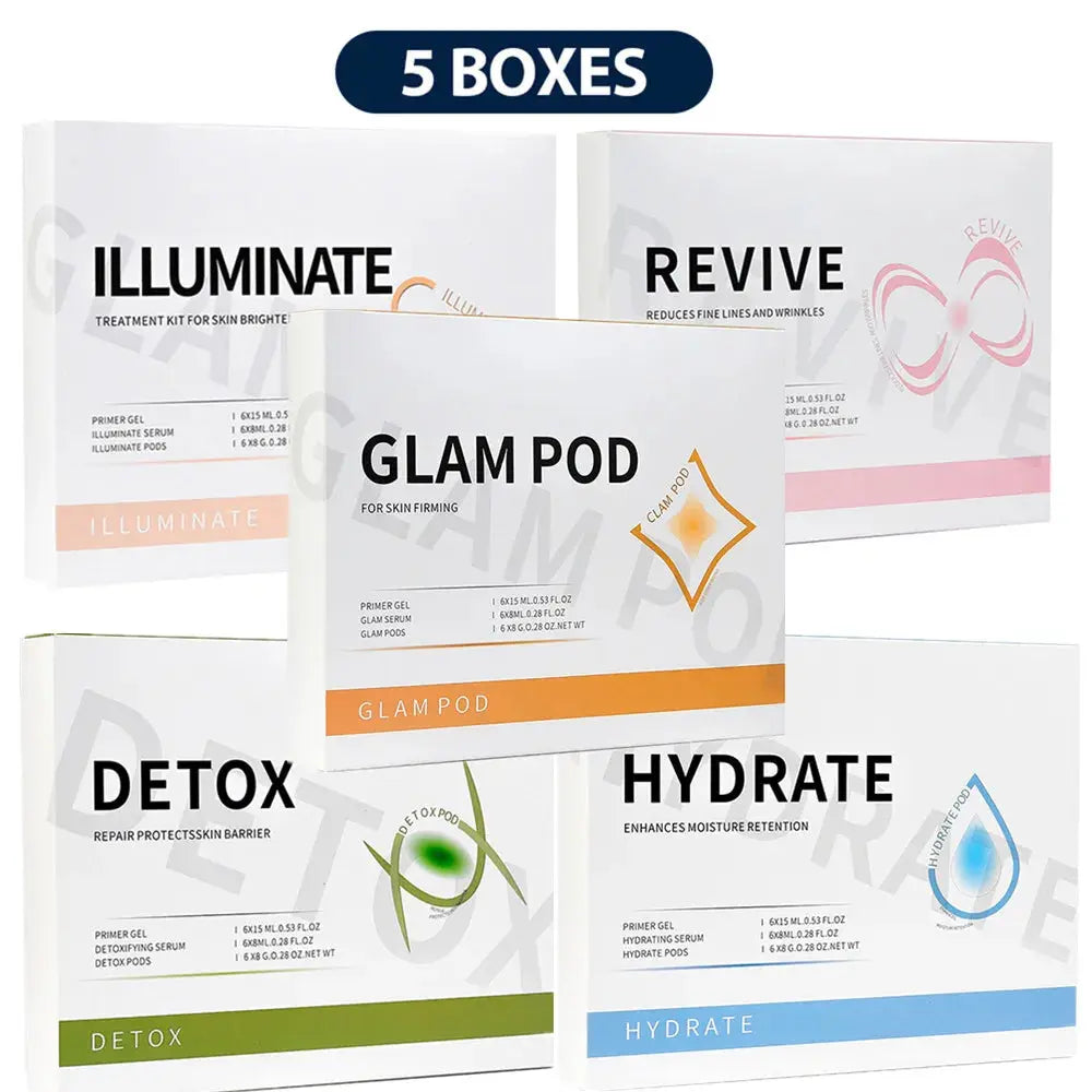 Glam Pod For Aqua Facial Machine CO2 Pods For Bubble Facial Beauty Machine Revive Pods co2 Capsule Gels Facial SPA Skin Clean Foreverlily Korea Store