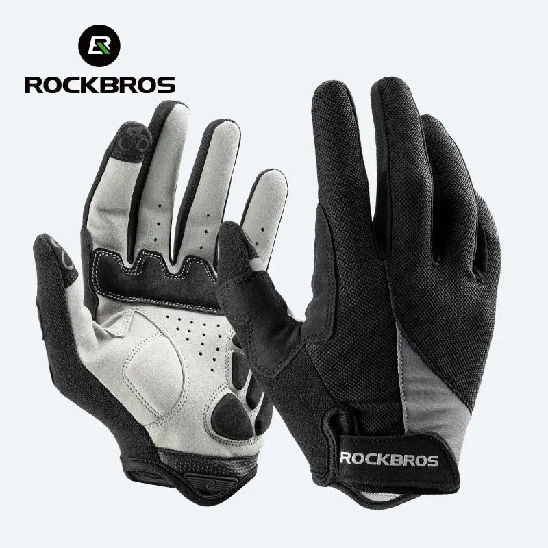 ROCKBROS Bike Glasses Full Finger MTB Road Bicycle Gloves Screen Touching Men Women Spring Summer Breathable Cycling Gloves ROCKBROS Gobike Store